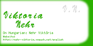 viktoria nehr business card