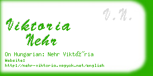 viktoria nehr business card